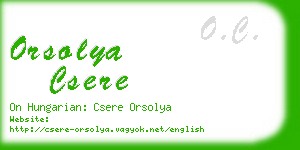 orsolya csere business card